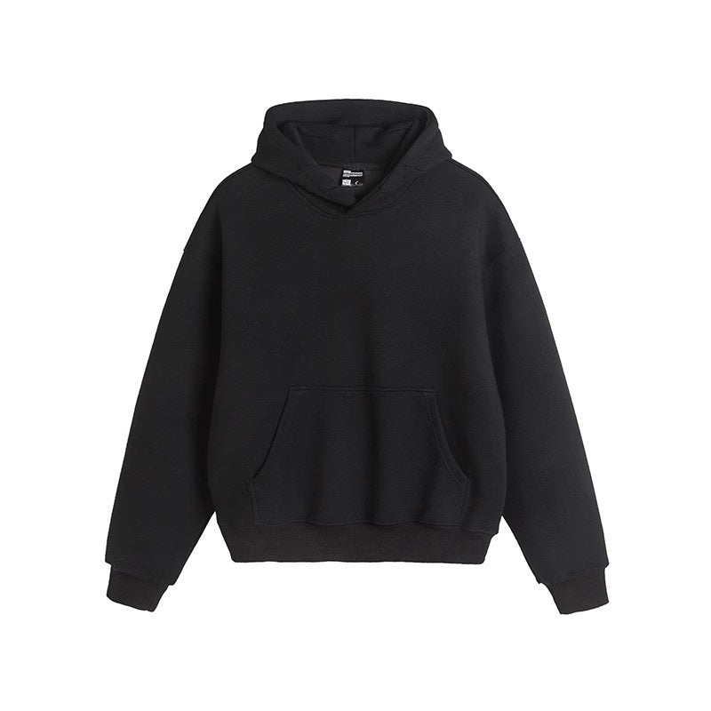 Heavyweight Cropped Hoodie - Black