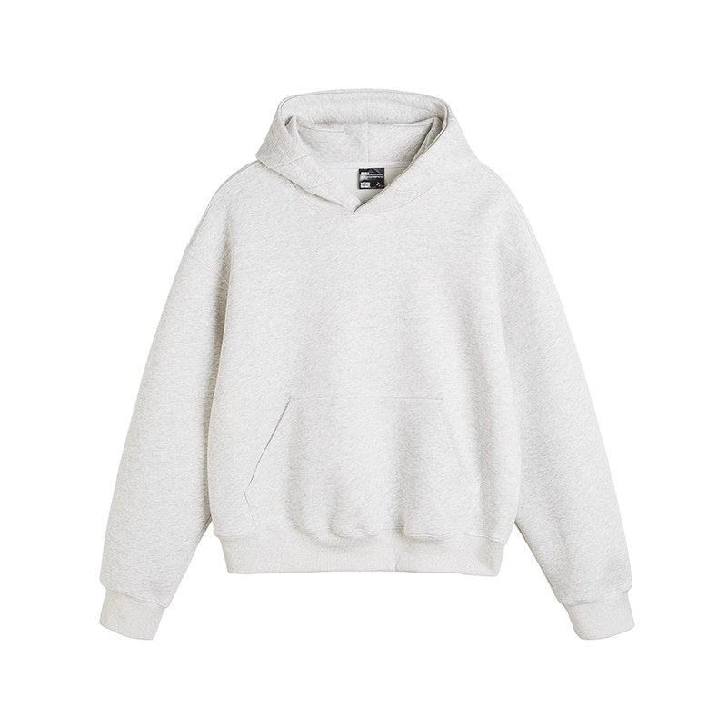Heavyweight Cropped Hoodie - Heather Gray