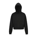 Brushed Cropped Hoodie - Black