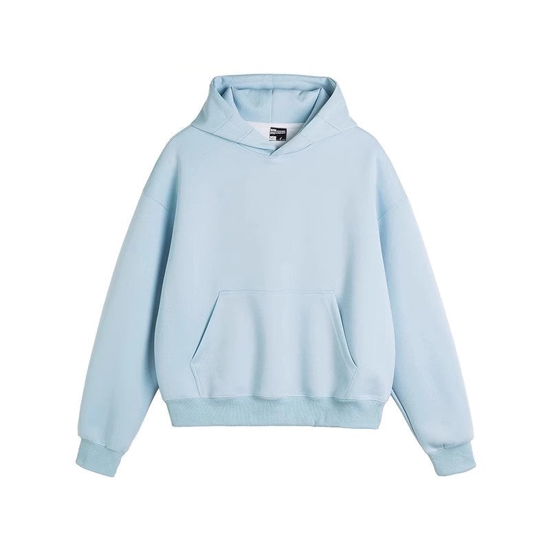Heavyweight Cropped Hoodie - Light Blue