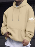 404 Error Oversized Hoodie - Khaki