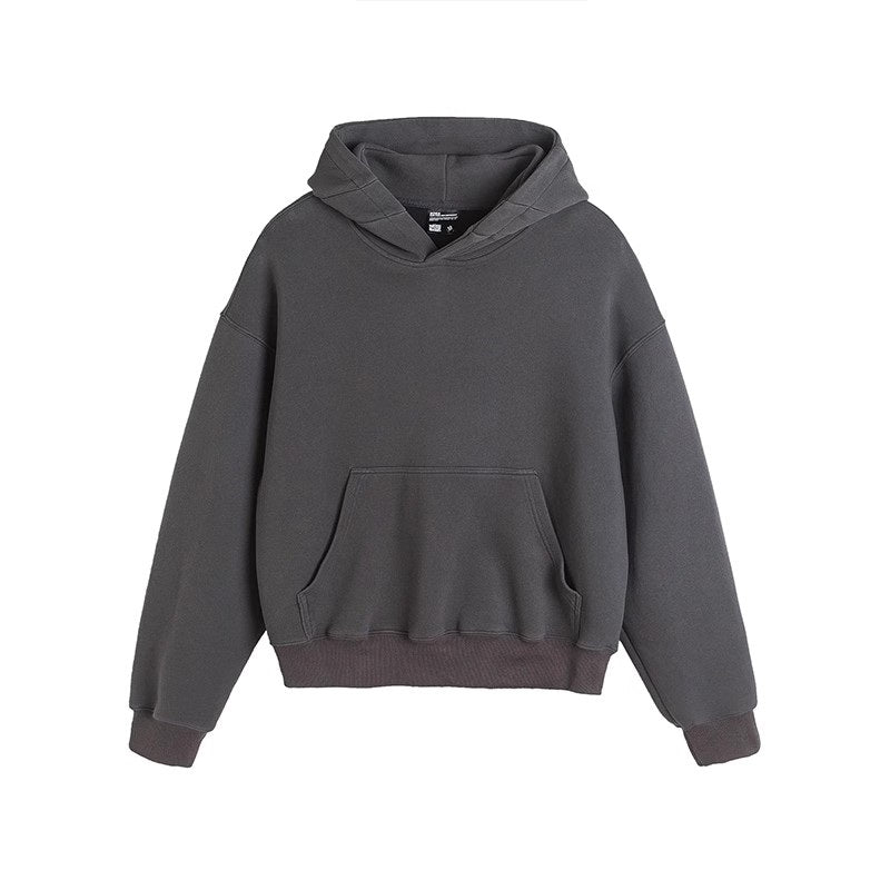 Heavyweight Cropped Hoodie - Dark Gray